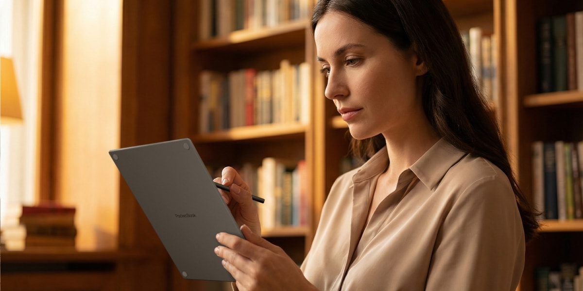 PocketBook Π²ΡΠΏΡΡΠΊΠ°Π΅Ρ 10,3-Π΄ΡΠΉΠΌΠΎΠ²ΡΠΉ ΡΠΈΠ΄Π΅Ρ ΡΠΎ ΡΡΠΈΠ»ΡΡΠΎΠΌ Π΄Π»Ρ Π°ΠΊΡΠΈΠ²Π½ΠΎΠ³ΠΎ ΡΡΠ΅Π½ΠΈΡ β Π²ΡΡΡΠ΅ΡΠ°ΠΉΡΠ΅ InkPad One